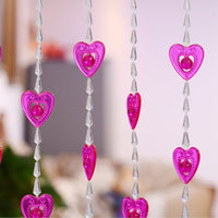 HKM-417427 Heart Shaped Acrylic Bead Curtain for Home Decoration - Versatile Size Options for Any Room