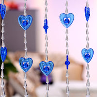 HKM-417427 Heart Shaped Acrylic Bead Curtain for Home Decoration - Versatile Size Options for Any Room