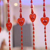 HKM-417427 Heart Shaped Acrylic Bead Curtain for Home Decoration - Versatile Size Options for Any Room