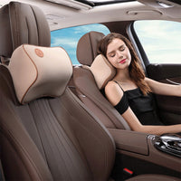HKM-417555 Memory Foam Car Headrest and Neck Pillow with Polyester Cover