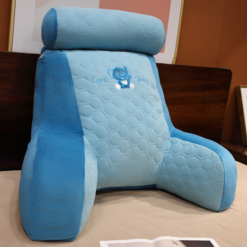 HKM-417683 Warm Latex Fabric Increased Lumbar Support Cushion with Removable Washable Liner