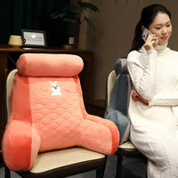HKM-417683 Warm Latex Fabric Increased Lumbar Support Cushion with Removable Washable Liner