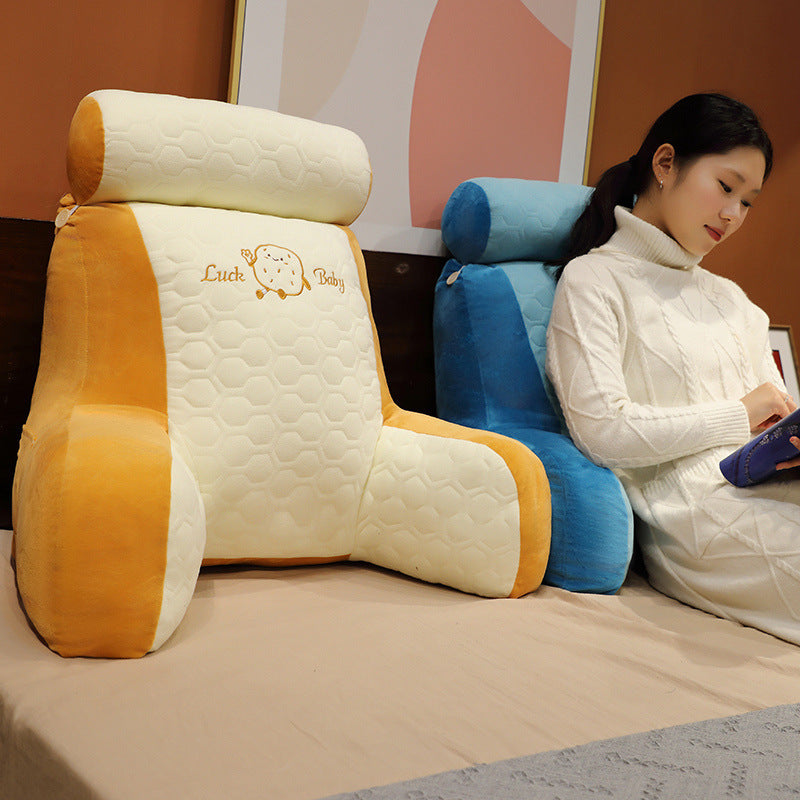 HKM-417683 Warm Latex Fabric Increased Lumbar Support Cushion with Removable Washable Liner