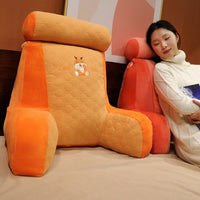 HKM-417683 Warm Latex Fabric Increased Lumbar Support Cushion with Removable Washable Liner
