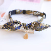 HKM-417747 New Year's Bow Tie Collar with Bell for Cats and Small Pets
