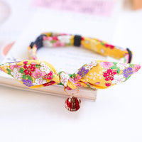 HKM-417747 New Year's Bow Tie Collar with Bell for Cats and Small Pets