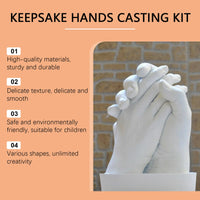 HKM-417811 3D Hand Mold Gypsum Production Kit with Clay Sculpture Materials