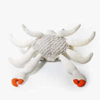 HKM-417875 Super Soft White Hairy Crab Pillow - Cozy Baby Toy and Decorative Cushion