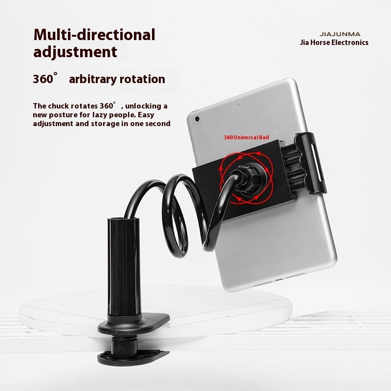 HKM-417939 360-Degree Lazy Spiral Mobile Phone Holder with Adjustable Clip in Various Colors
