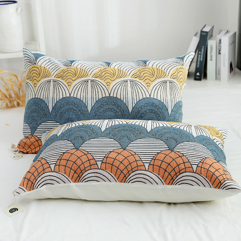 HKM-417939 Cotton Three-Layer Gauze Pillowcase - Japanese Style, 48x74cm