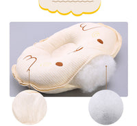 HKM-418003 Colorful Cotton Baby Pillow for Newborns 0-1 Years - Round Design with Polyester Fiber Filling