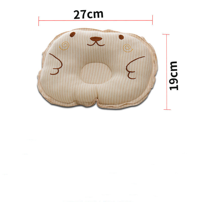 HKM-418003 Colorful Cotton Baby Pillow for Newborns 0-1 Years - Round Design with Polyester Fiber Filling
