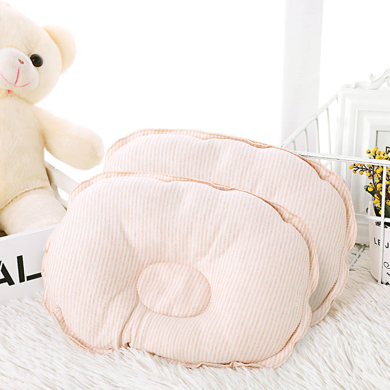 HKM-418003 Colorful Cotton Baby Pillow for Newborns 0-1 Years - Round Design with Polyester Fiber Filling