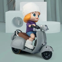 HKM-418131 Electric Stunt Motorcycle Toy for Kids - Fun Motorbike with Music for 2-13 Year Olds