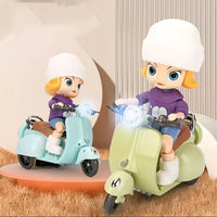 HKM-418131 Electric Stunt Motorcycle Toy for Kids - Fun Motorbike with Music for 2-13 Year Olds