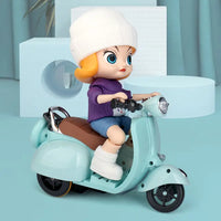 HKM-418131 Electric Stunt Motorcycle Toy for Kids - Fun Motorbike with Music for 2-13 Year Olds
