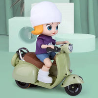 HKM-418131 Electric Stunt Motorcycle Toy for Kids - Fun Motorbike with Music for 2-13 Year Olds