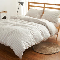 HKM-418195 Cotton Four-Piece Bedding Set - Soft and Simple Design in 100% Pure Cotton