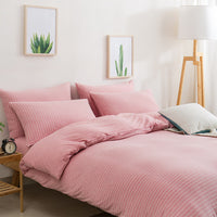HKM-418195 Cotton Four-Piece Bedding Set - Soft and Simple Design in 100% Pure Cotton