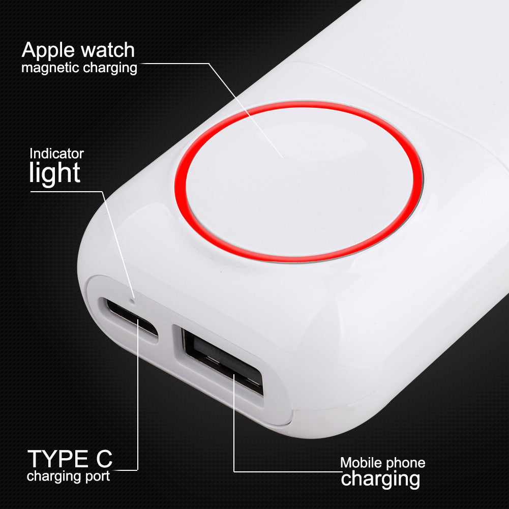 HKM-418259 Wireless Power Bank with Multi-Function Charging - 5500mAh Capacity, Dual USB Ports, Compact Design
