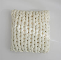 HKM-418323 Soft Pastoral Style Thick Tube Pillow Cushion with Fiber Filling