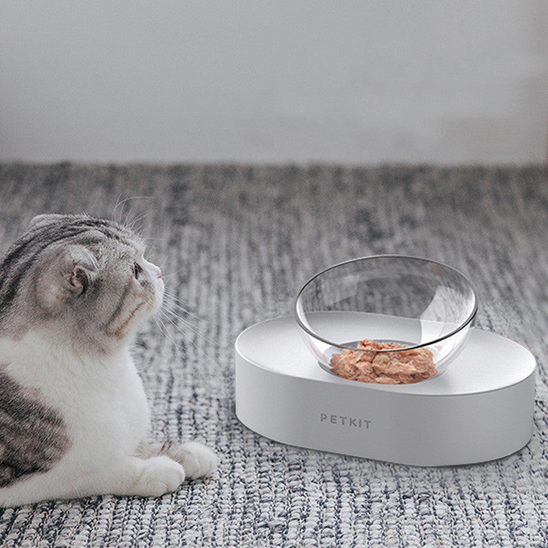 HKM-418387 Adjustable Stainless Steel Pet Feeding Bowl Set with Anti-Slip Base