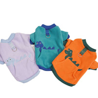 HKM-418451 Cozy Polar Fleece Pet Clothing for Cats and Dogs in Light Purple, Dark Green, Orange Red - Sizes S to XXL