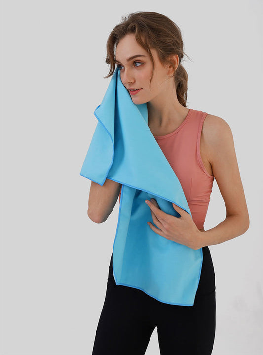 HKM-418451 Quick Dry Microfiber Double Fleece Towel for Sports, Outdoor Activities, and Travel - 50x120cm, Multiple Colors Available