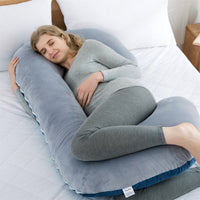 HKM-418579 C Shaped Multi-Functional Folding Body Pillow for Maternity Comfort