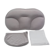 HKM-418707 3D Contoured Anesthetic Pillow - Rectangular Design with EPS Foam Filling, Light Gray & Dark Blue Options, 50x30x10cm