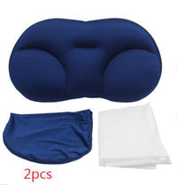 HKM-418707 3D Contoured Anesthetic Pillow - Rectangular Design with EPS Foam Filling, Light Gray & Dark Blue Options, 50x30x10cm