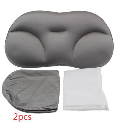 KTX-418707 3D Contoured Anesthetic Pillow - Rectangular Design with EPS Foam Filling, Light Gray & Dark Blue Options, 50x30x10cm