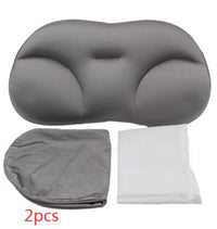 HKM-418707 3D Contoured Anesthetic Pillow - Rectangular Design with EPS Foam Filling, Light Gray & Dark Blue Options, 50x30x10cm
