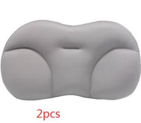 HKM-418707 3D Contoured Anesthetic Pillow - Rectangular Design with EPS Foam Filling, Light Gray & Dark Blue Options, 50x30x10cm