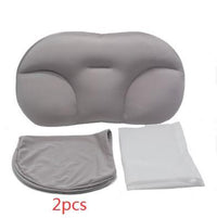 HKM-418707 3D Contoured Anesthetic Pillow - Rectangular Design with EPS Foam Filling, Light Gray & Dark Blue Options, 50x30x10cm