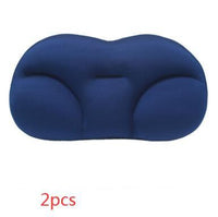 HKM-418707 3D Contoured Anesthetic Pillow - Rectangular Design with EPS Foam Filling, Light Gray & Dark Blue Options, 50x30x10cm