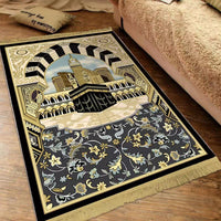 HKM-418707 Versatile Bedside & Coffee Table Blanket, Wear-Resistant Non-Slip Polyester Fiber Mat