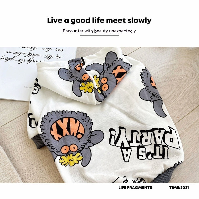 HKM-418835 Casual Cotton Pet Sweater in Monster Style for All Seasons