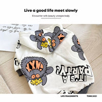 HKM-418835 Casual Cotton Pet Sweater in Monster Style for All Seasons