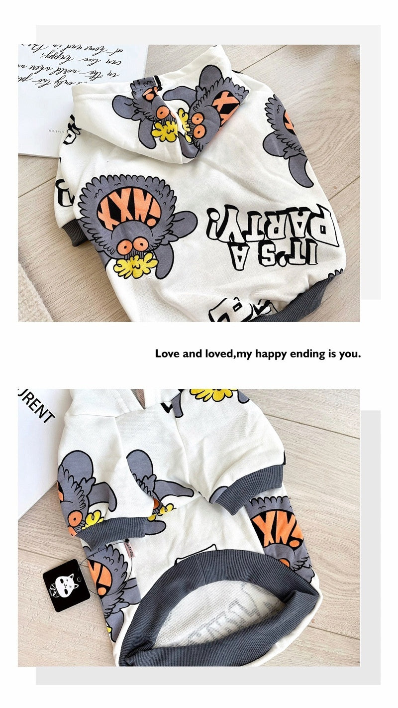 HKM-418835 Casual Cotton Pet Sweater in Monster Style for All Seasons