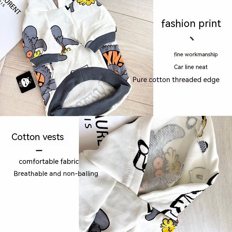 HKM-418835 Casual Cotton Pet Sweater in Monster Style for All Seasons