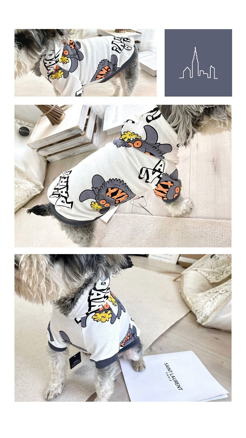 HKM-418835 Casual Cotton Pet Sweater in Monster Style for All Seasons