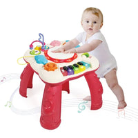 HKM-418835 Educational Musical Drum and Piano Baby Study Table for Ages 0 to 7 Years