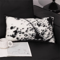 HKM-418835 Three-Dimensional Black and White Leopard Square Pillow Cover