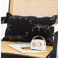 HKM-418835 Three-Dimensional Black and White Leopard Square Pillow Cover
