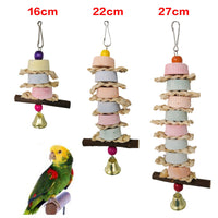 HKM-418963 Calcium Supplement Bite Grinding Stone with String and Straw for Birds