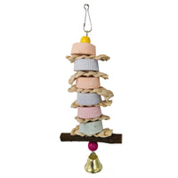 HKM-418963 Calcium Supplement Bite Grinding Stone with String and Straw for Birds