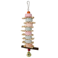 HKM-418963 Calcium Supplement Bite Grinding Stone with String and Straw for Birds