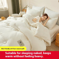 HKM-419027 Double Thick Cotton Duvet Insert - All Seasons, Various Sizes & Colors Available