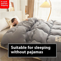 HKM-419027 Double Thick Cotton Duvet Insert - All Seasons, Various Sizes & Colors Available
